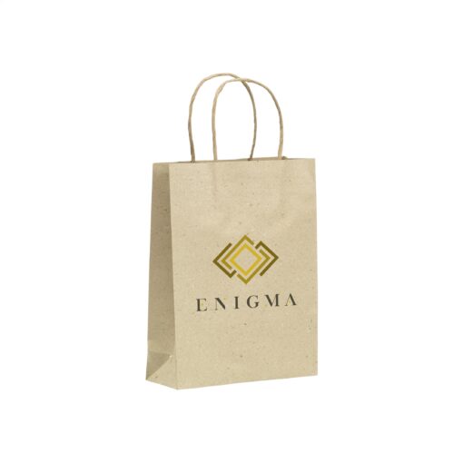 Leaf It Bag ümbertöödeldud rohust kinkekott (120 g/m²) M - Image 2