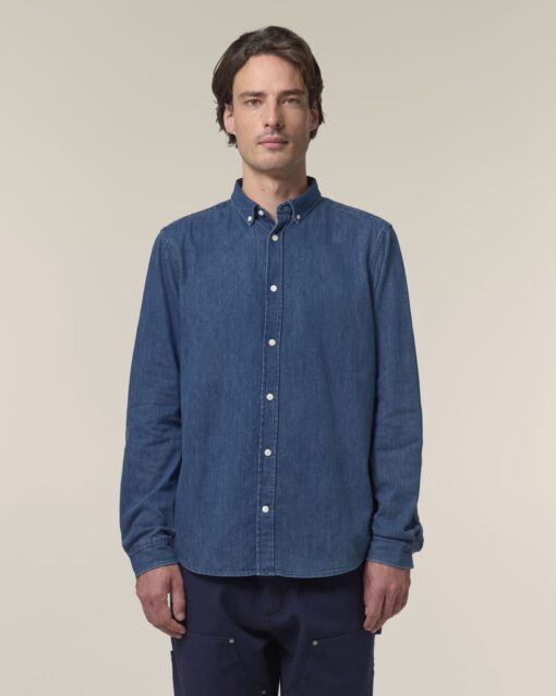 Stanley Denim meeste orgaanilisest puuvillast särk 235gsm - Image 3