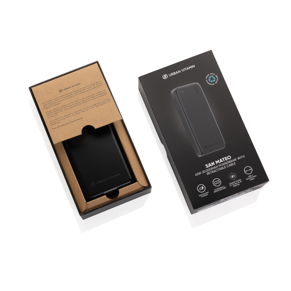 Urban Vitamin San Mateo 45W 20.000 mAh akupank - Pilt 3