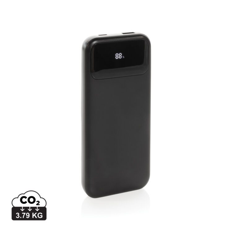 Turbopack RCS ringlussevõetud plastikust 10 000 mAh integreeritud kaablitega akupank