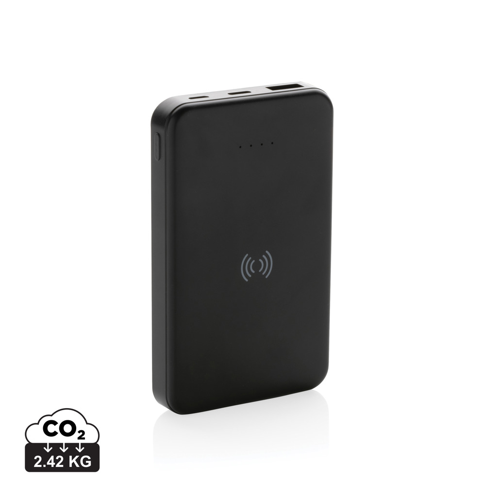 RCS plastist 5.000 mAh 5W juhtmevaba laadimisega akupank