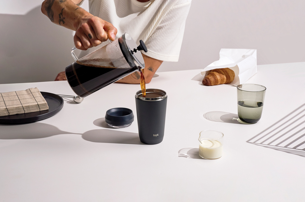 Topl ümbertöödeldud terasest termos 360- kraadise kaanega 354ml - Image 6
