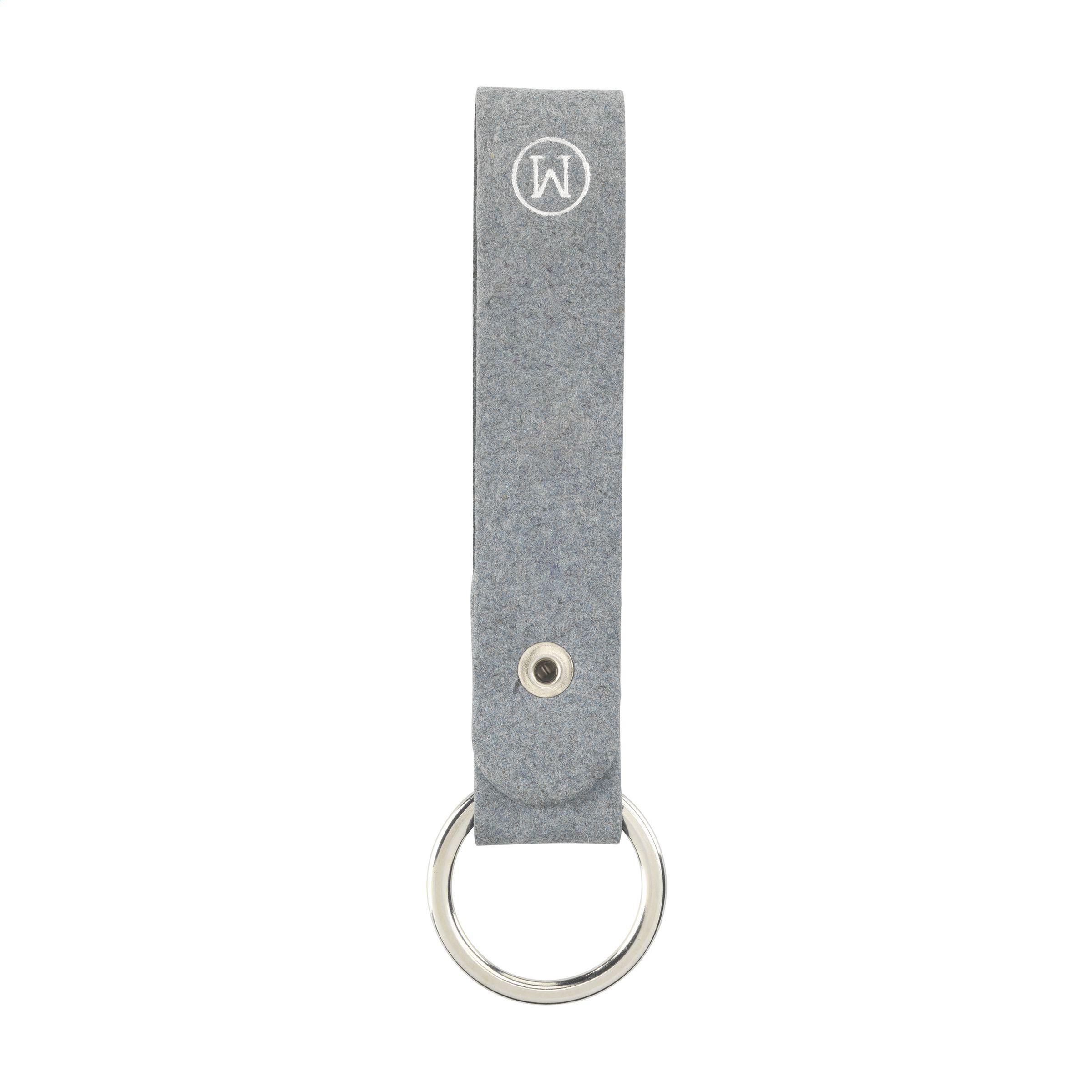 Recycled Denim Textile Keyring - Pilt 5