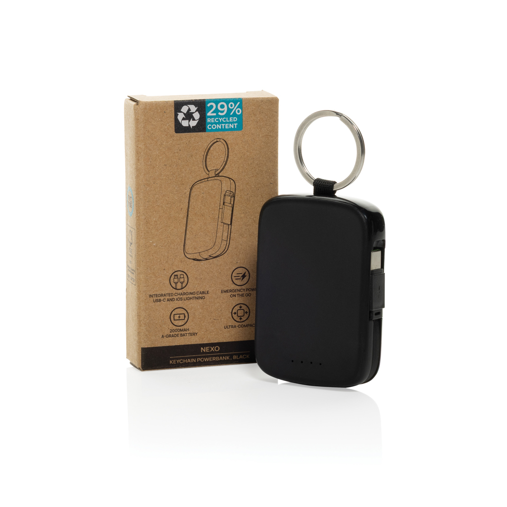 Nexo RCS 2000 mAh integreeritud kaablitega võtmehoidja-akupank - Pilt 3