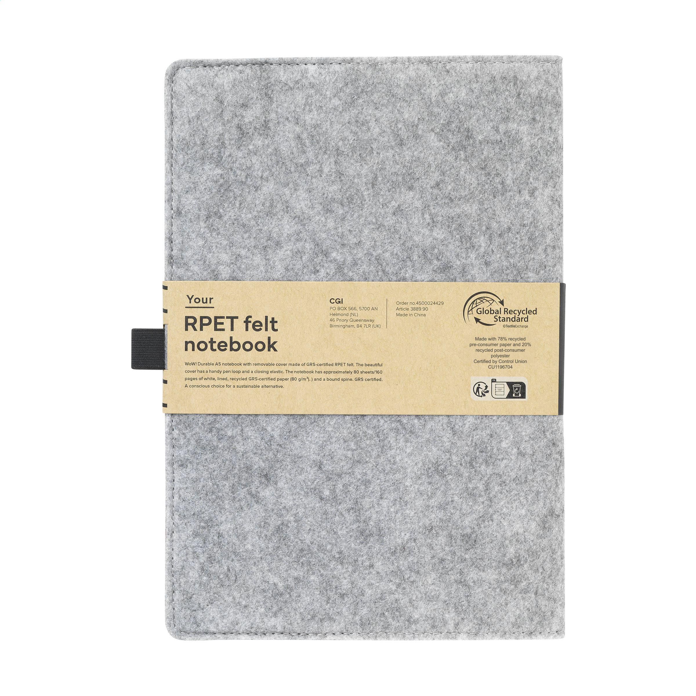 Felty GRS RPET märkmik A5 - Image 2