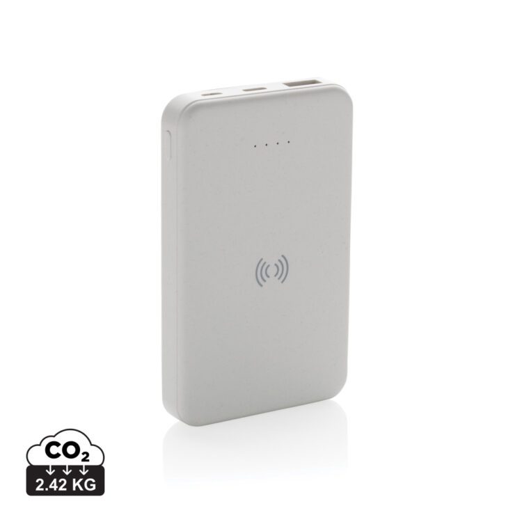 RCS plastist 5.000 mAh 5W juhtmevaba laadimisega akupank