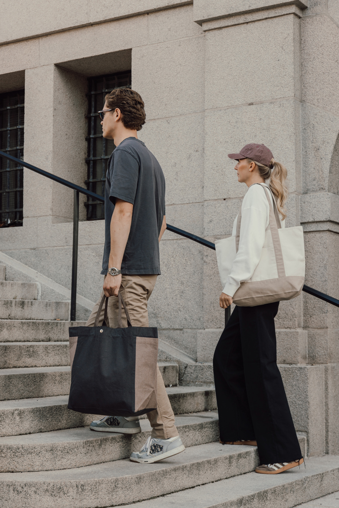 SHOP LOCAL AWARE™ recycled cotton 350gsm Tote bag - Pilt 8