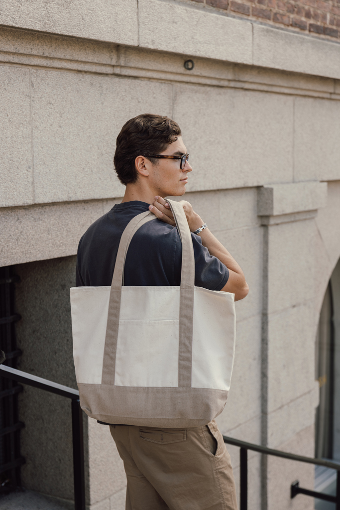 SHOP LOCAL AWARE™ recycled cotton 350gsm Tote bag - Pilt 9
