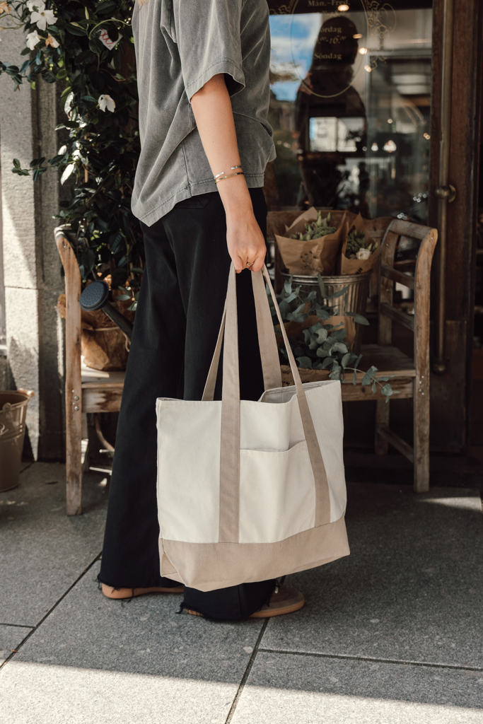 SHOP LOCAL AWARE™ recycled cotton 350gsm Tote bag - Pilt 10